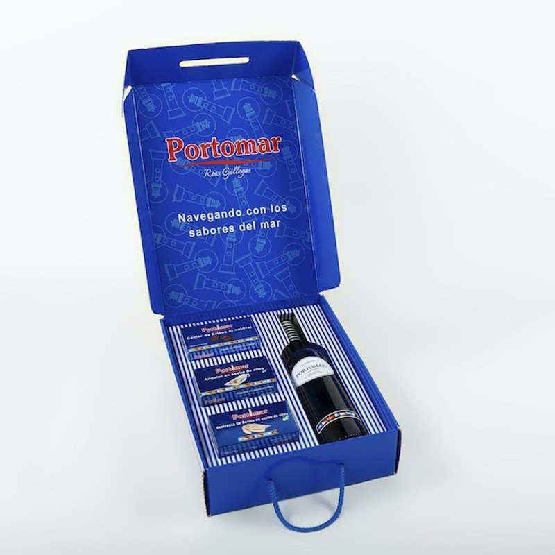 ESTUCHE VACIO REGALO (3 LATAS + BOTELLA 750ml) KIT 2